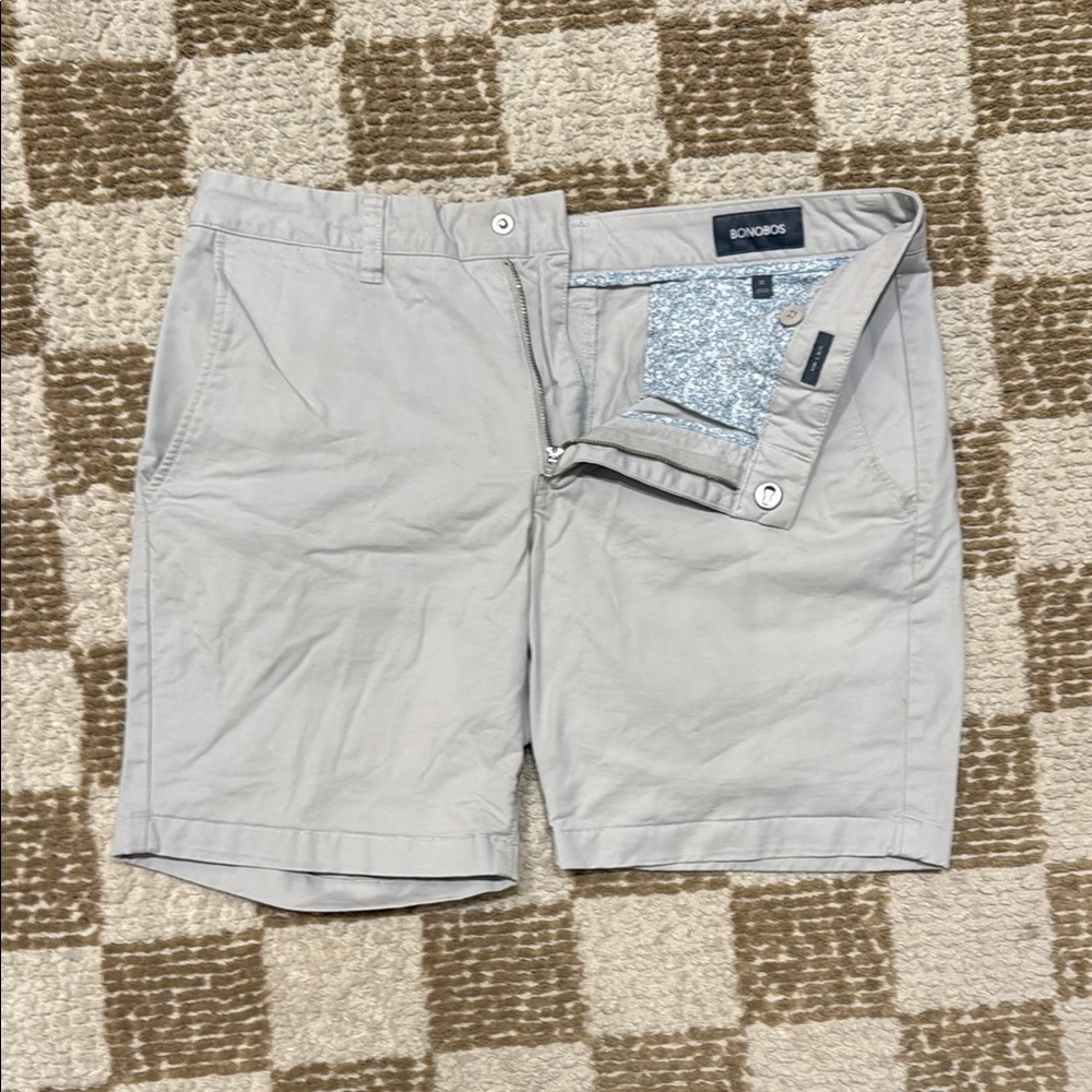 Bonobos Flat Front Light Beige Shorts
